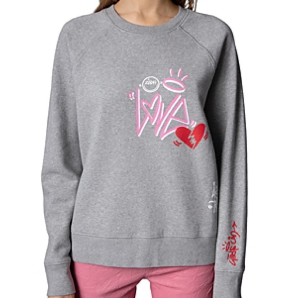 Zadig & Voltaire Gray Sweatshirt with graffiti